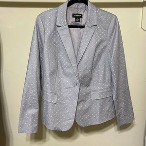 Gray with white polka dots jacket (L)